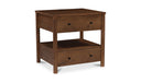 Lottie Charging Nightstand Brown