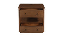 Lottie Charging Nightstand Brown
