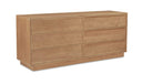 Hudson 6 Drawer Dresser Natural