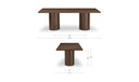 Hadley Dining Table Large Warm Brown