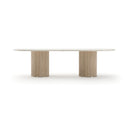 Rhythm  Oval Stone Top Dining Tbl