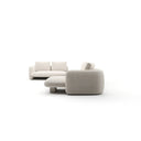 Overlap Sectional - 5-Piece Left-Facing - Crème Travertine by Caracole, view 4