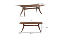 Florence Small Dining Table Brown