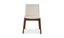 Deco Dining Chair Cream White PVC - Set Of Two