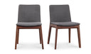 DECO DINING CHAIR GREY-SET OF TWO