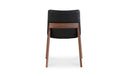 Deco Dining Chair Ebony PVC - Set Of Two