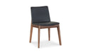 Deco Dining Chair Ebony PVC - Set Of Two