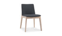 Deco Oak Dining Chair Dark Grey - Set Of Two