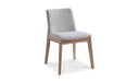 Deco Oak Dining Chair Light Grey - Set Of Two