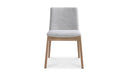 Deco Oak Dining Chair Light Grey - Set Of Two