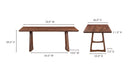 Silas Dining Table Walnut Brown