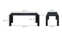 Post Small Dining Table Black