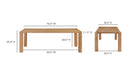 Post Small Dining Table Natural Oak