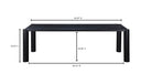 Post Large Dining Table Black