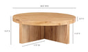 Folke Round Coffee Table Natural Oak