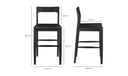Owing Counter Stool Black