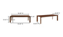 Daifuku Large Dining Table Walnut Stained Ash