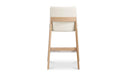 Deco Oak Counter Stool White PVC