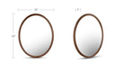 Alcott Oval Mirror Walnut