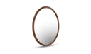 Alcott Oval Mirror Walnut