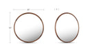 Alcott Small Round Mirror Walnut