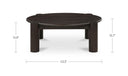 Jack Coffee Table Brushed Dark Brown
