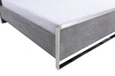 Charlene Modern Grey Elm & Stainless Steel Bedroom Set