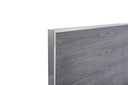 Charlene Modern Grey Elm & Stainless Steel Bedroom Set