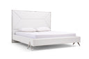 candid modern white bed