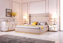 Aspen Modern White & Gold Dresser