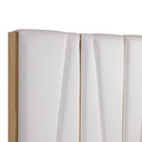 Nixa - Modern White + Gold 4-Piece Bedroom Set