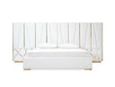 Legend - Modern Black Velvet & Rosegold Bed