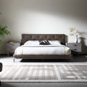 BD2406 - Brown Vegan Leather Bed