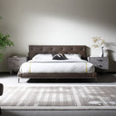 BD2406 - Brown Vegan Leather Bed