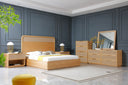 gavin - modern natural ash + rattan bed
