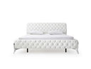 Sterling Modern Beige Bonded Leather & Gold Bed