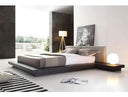 Opal Modern Wenge & Grey Platform Bed