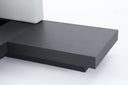 opal modern wenge & grey platform bed