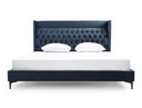 Wales Modern Blue Fabric Bed