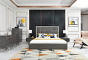 Chrysler Modern Grey Nightstand