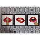 Lipstick Beaded Art