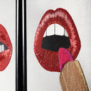 Lipstick Beaded Art