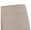 Beasley - Modern Off-White Linen + Brass Dining Chair
