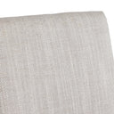 Beasley - Modern Off-White Linen + Brass Counter Chair