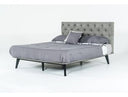 Gibson Modern Grey Fabric Super King 76" x 84" Bed