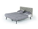 Gibson Modern Grey Fabric Super King 76" x 84" Bed