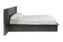 Manchester- Contemporary Platform Dark Grey Bed with Two Nightstands