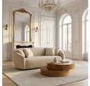 Belinda - Modern Beige Fabric Accent Chair