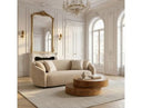 Belinda - Modern Beige Fabric 3-Seat Sofa