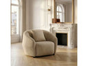 Belinda - Modern Beige Fabric Accent Chair